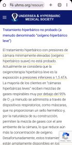 Sociedad Medica Subacuatica E Hiperbarica presiones no aprobadas